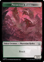 Warrior // Phyrexian Hydra (11) Double-Sided Token [March of the Machine Tokens] | Grognard Games