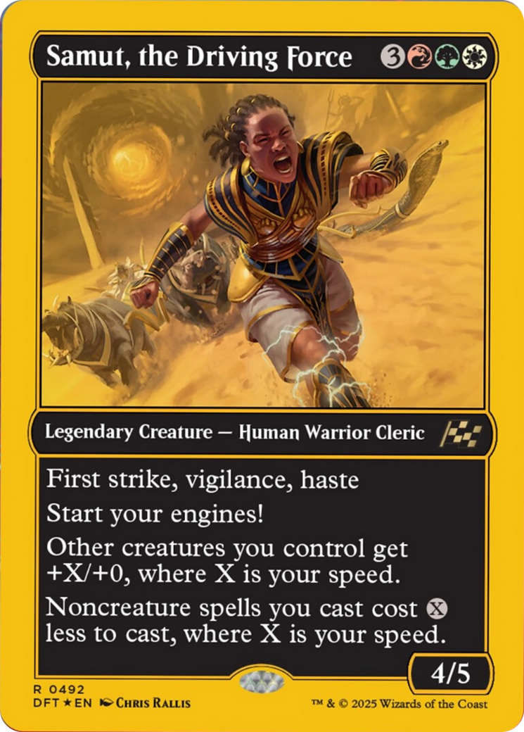 Samut, the Driving Force (First-Place Foil) [Aetherdrift] | Grognard Games