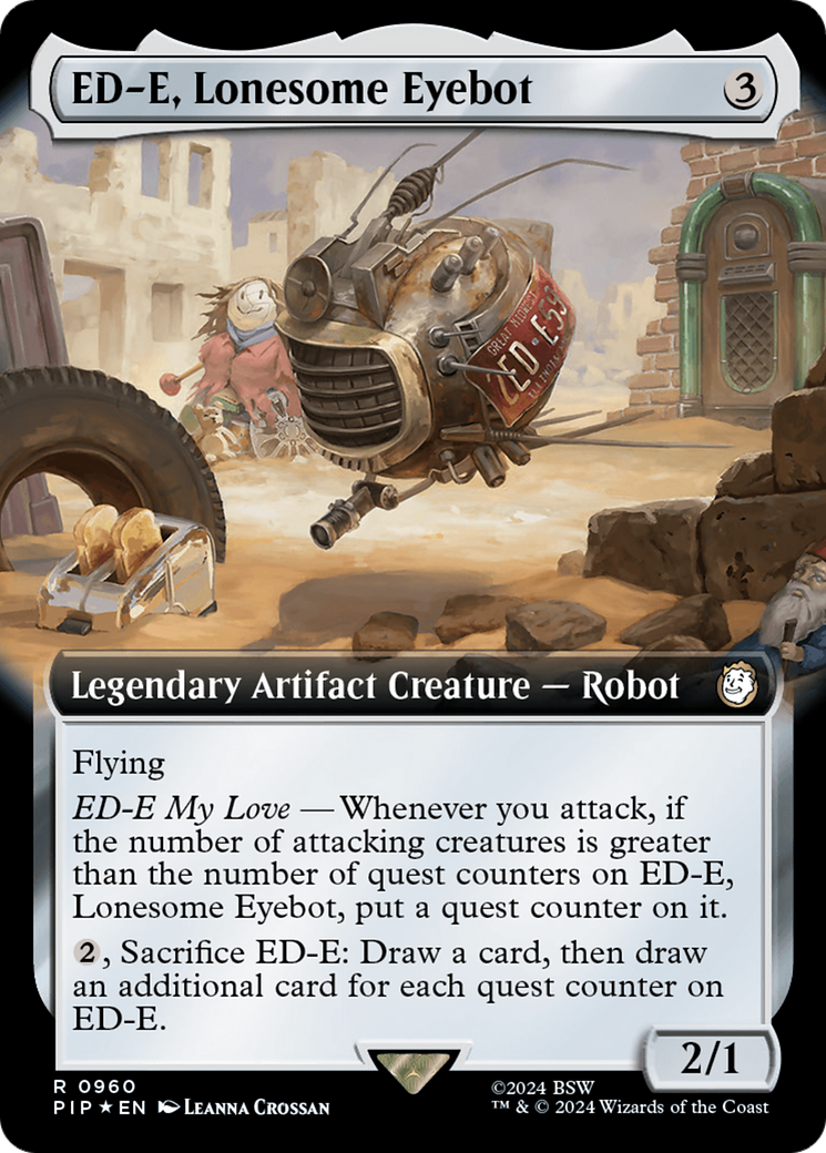 ED-E, Lonesome Eyebot (Extended Art) (Surge Foil) [Fallout] | Grognard Games