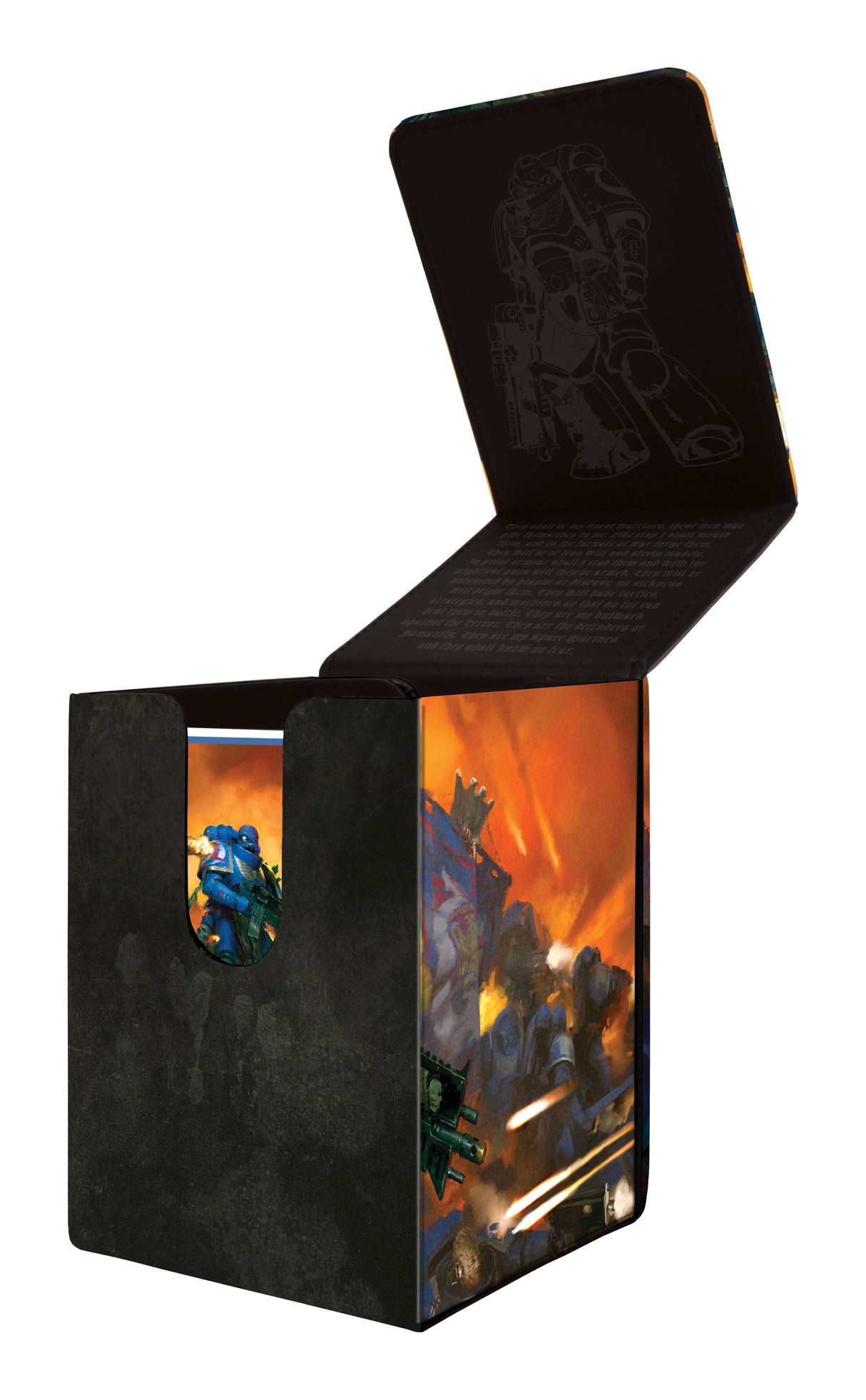 Ultrapro Warhammer 40k: Space Marines Alcove Flip Deck Box | Grognard Games