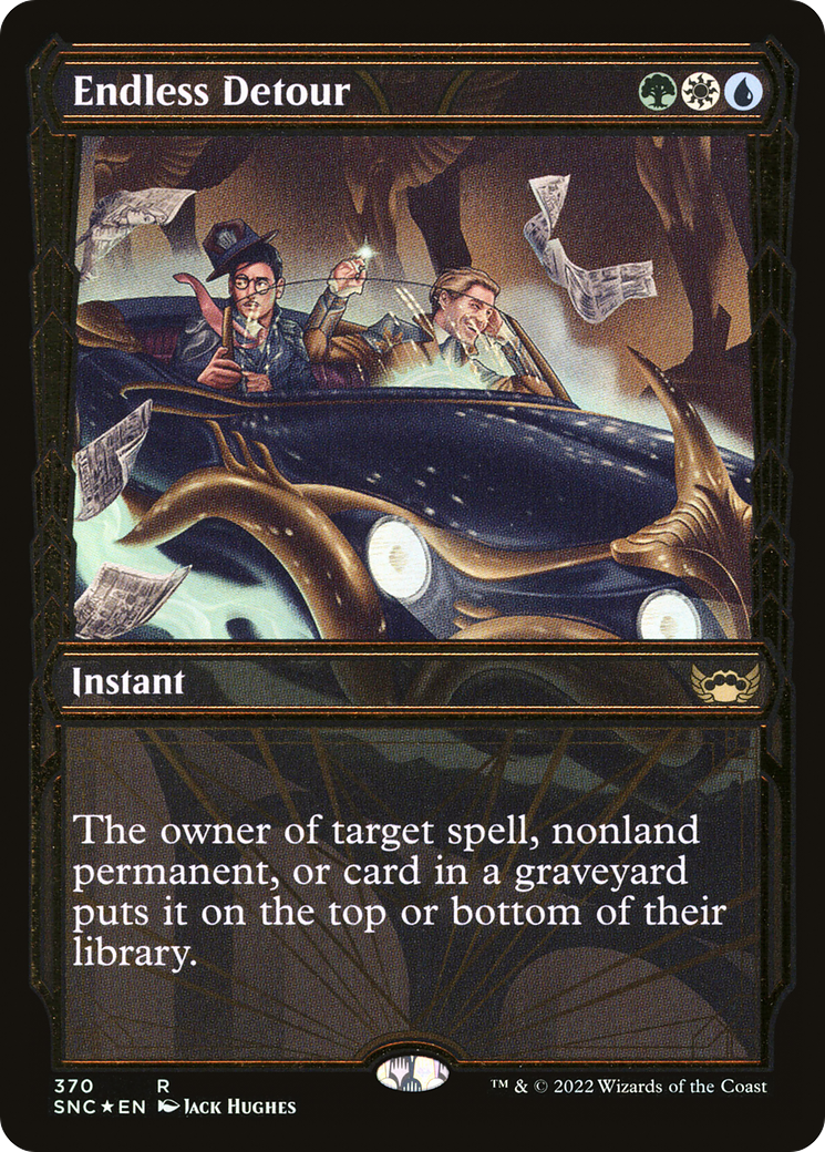 Endless Detour (Showcase Golden Age Gilded Foil) [Streets of New Capenna] | Grognard Games
