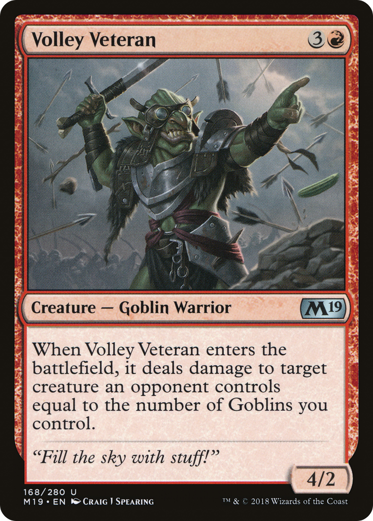 Volley Veteran [Core Set 2019] | Grognard Games