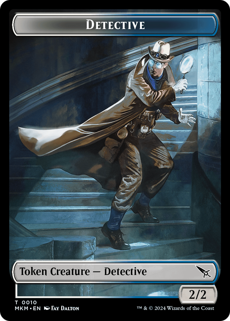 Detective // Plant Double-Sided Token [Murders at Karlov Manor Tokens] | Grognard Games