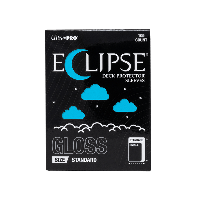 ULTRA PRO: ECLIPSE SLEEVES: STANDARD GLOSS DECK PROTECTORS: SKY BLUE (105CT) | Grognard Games