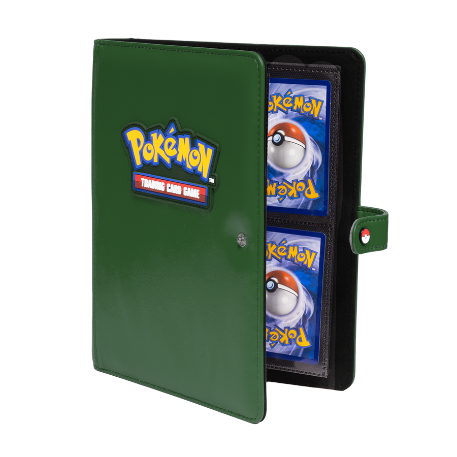 Green 4-Pocket Premium Snap Binder for the Pokémon Trading Card Game | Grognard Games