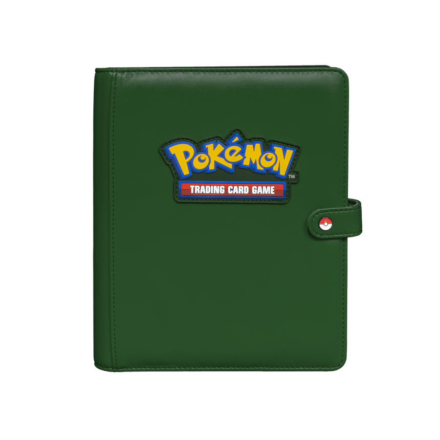 Green 4-Pocket Premium Snap Binder for the Pokémon Trading Card Game | Grognard Games