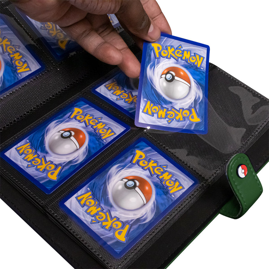 Green 4-Pocket Premium Snap Binder for the Pokémon Trading Card Game | Grognard Games