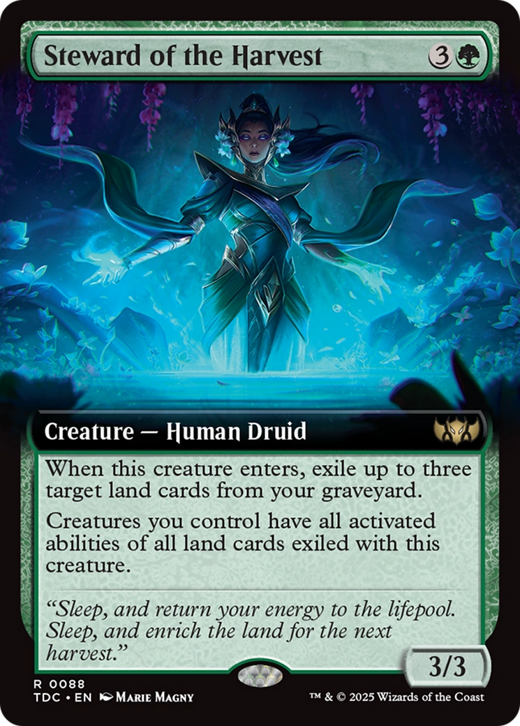 Steward of the Harvest (Extended Art) [Tarkir: Dragonstorm Commander] | Grognard Games