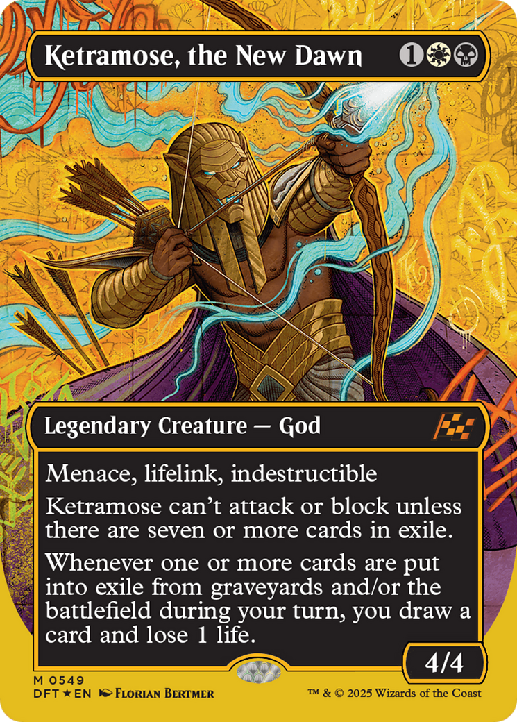 Ketramose, the New Dawn (Borderless) (First-Place Foil) [Aetherdrift] | Grognard Games