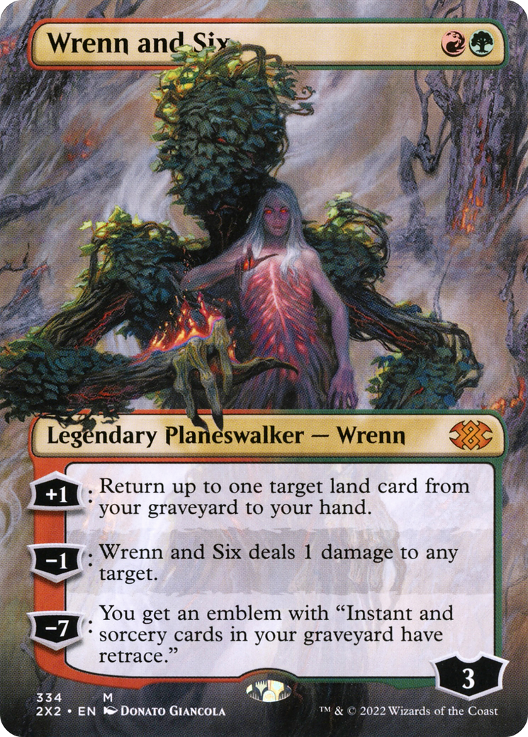 Wrenn and Six (Borderless) [Double Masters 2022] | Grognard Games