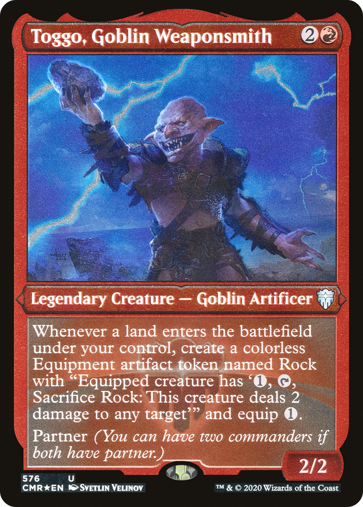 Toggo, Goblin Weaponsmith (Etched) [Commander Legends] | Grognard Games