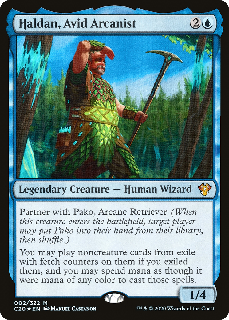 Haldan, Avid Arcanist [Commander 2020] | Grognard Games