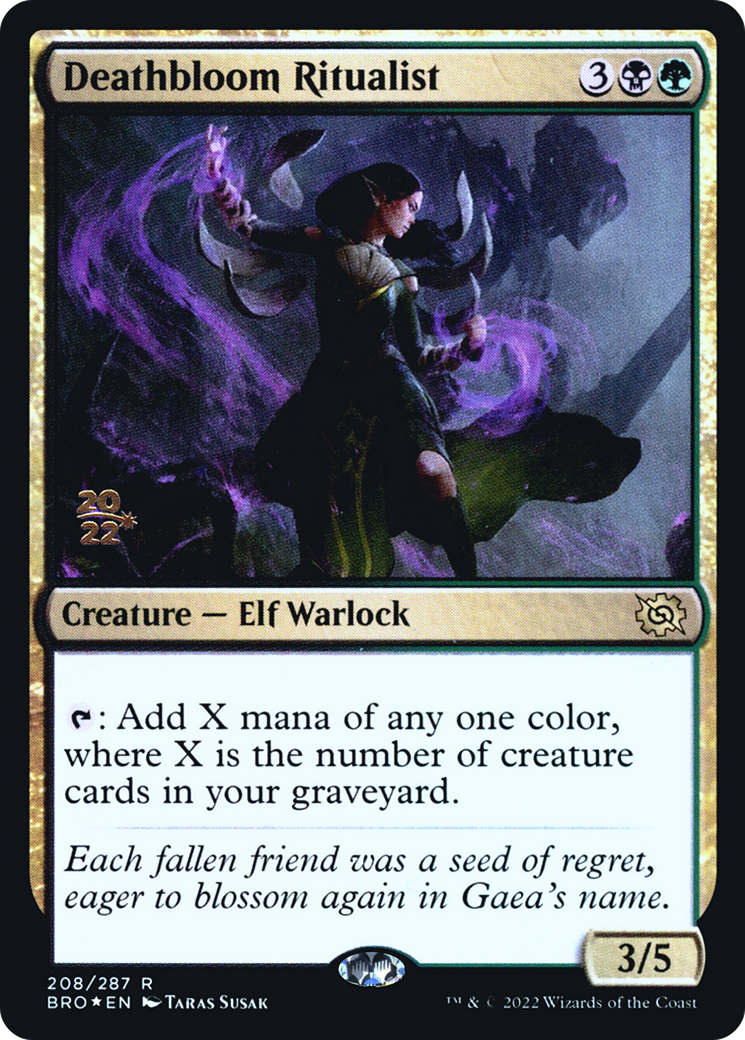 Deathbloom Ritualist [The Brothers' War: Prerelease Promos] | Grognard Games