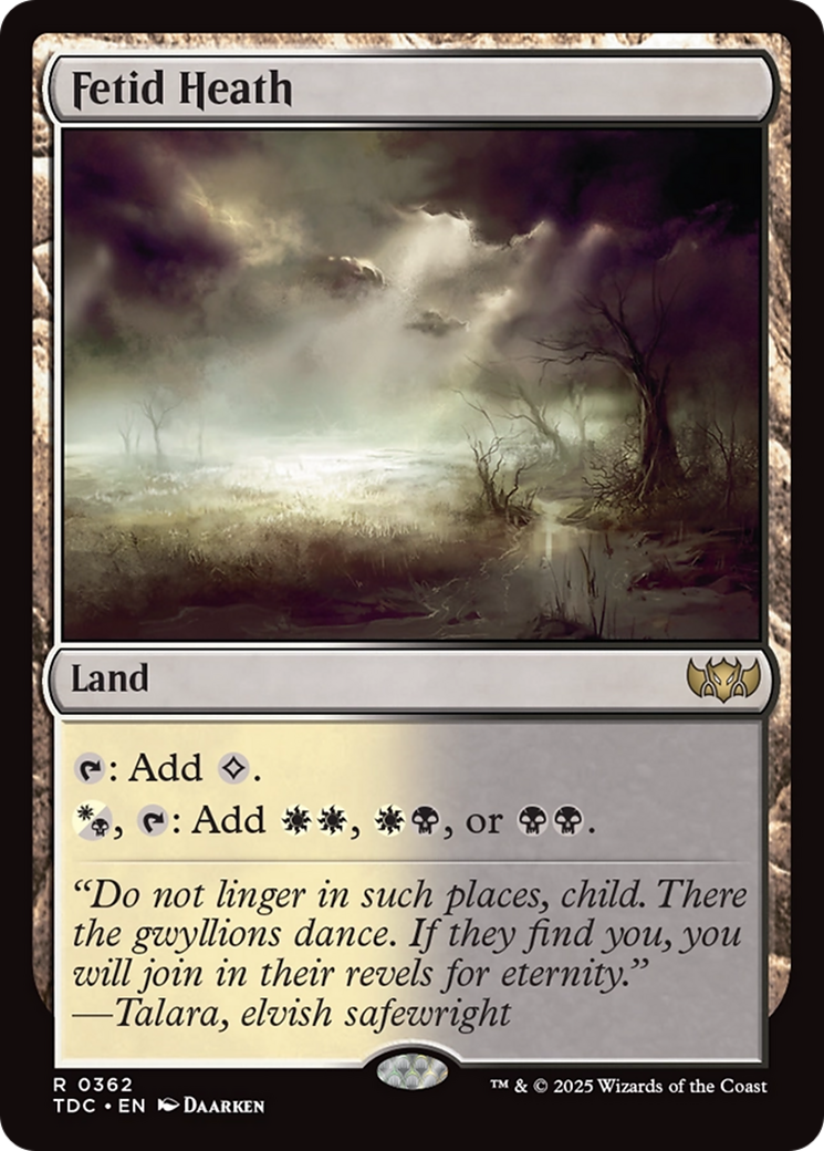 Fetid Heath [Tarkir: Dragonstorm Commander] | Grognard Games