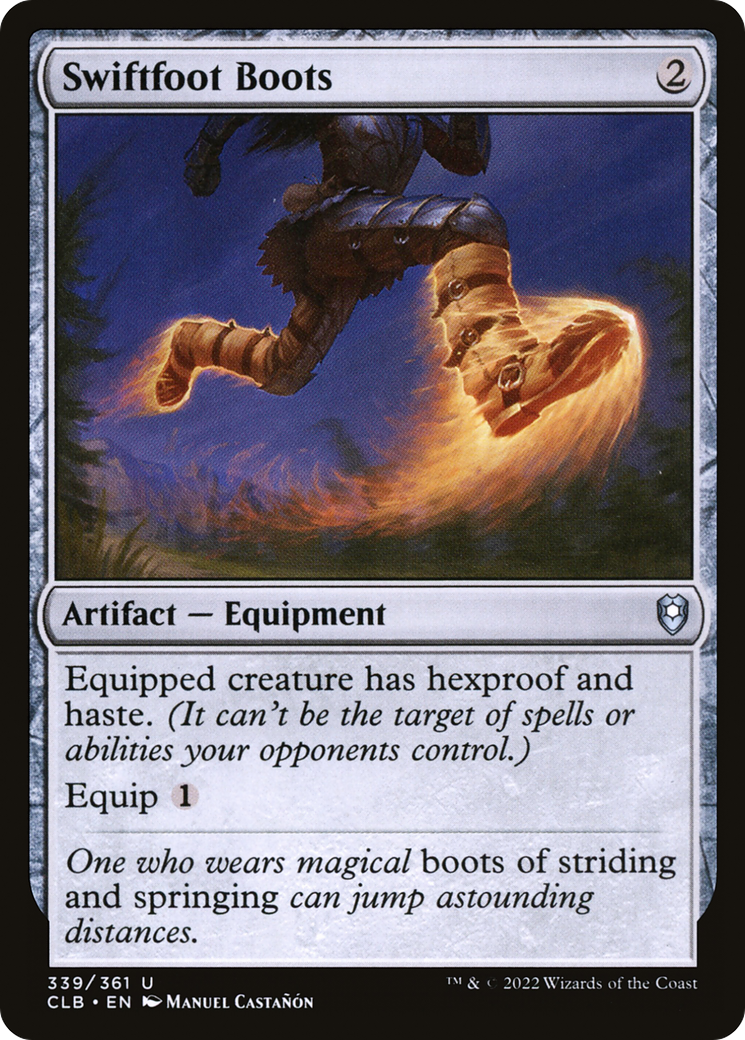 Swiftfoot Boots [Commander Legends: Battle for Baldur's Gate] | Grognard Games