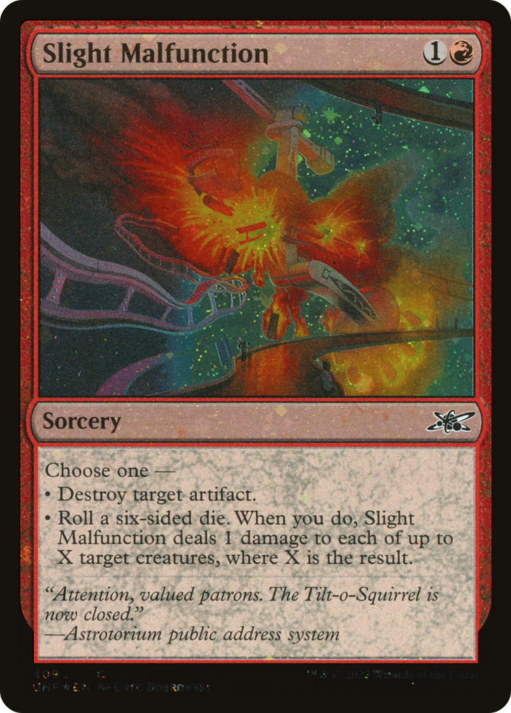 Slight Malfunction (Galaxy Foil) [Unfinity] | Grognard Games