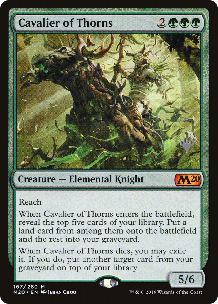 Cavalier of Thorns (Promo Pack) [Core Set 2020 Promos] | Grognard Games