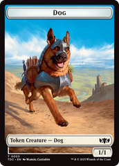 Dog // Goblin Double-Sided Token [Tarkir: Dragonstorm Commander Tokens] | Grognard Games