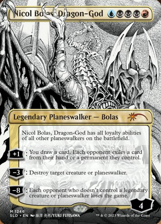 Nicol Bolas, Dragon-God (Borderless) [Secret Lair Drop Series] | Grognard Games