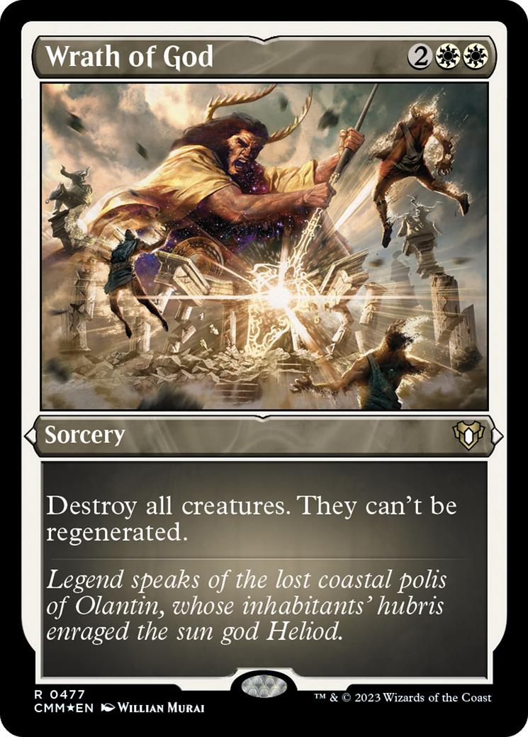 Wrath of God (Foil Etched) [Commander Masters] | Grognard Games