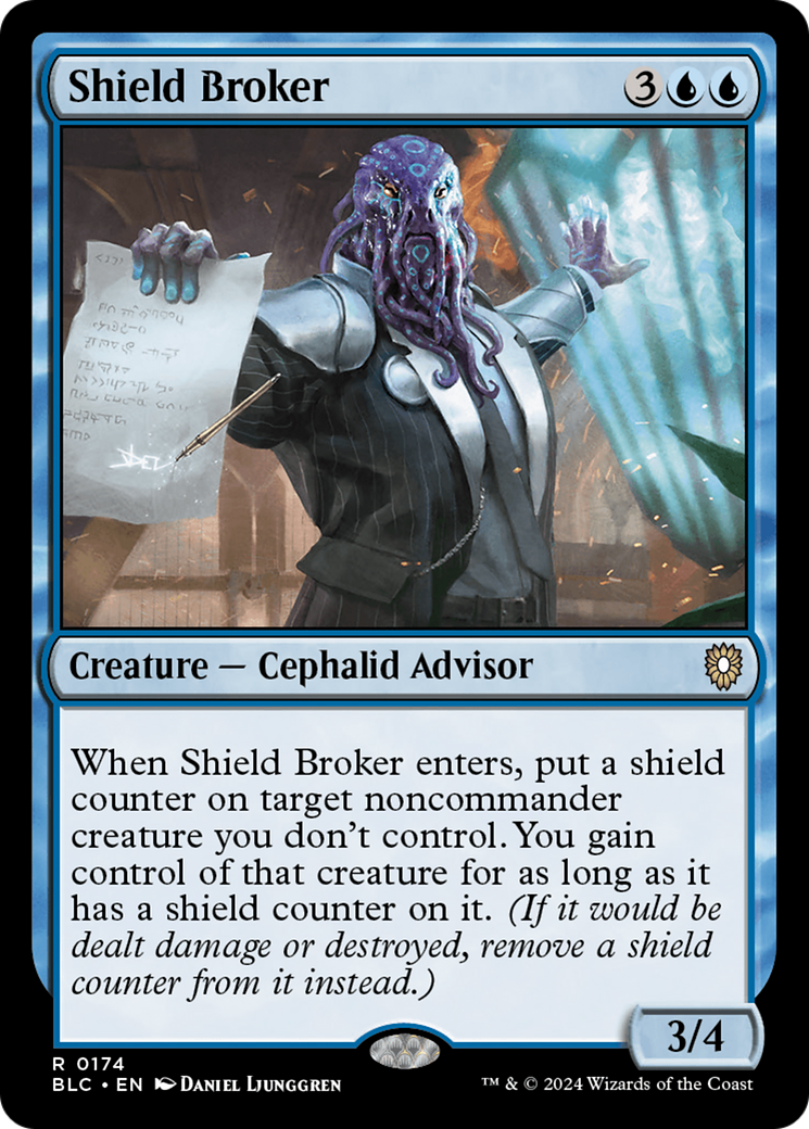 Shield Broker [Bloomburrow Commander] | Grognard Games