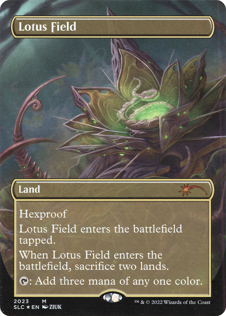 Lotus Field (Borderless) [Secret Lair 30th Anniversary Countdown Kit] | Grognard Games