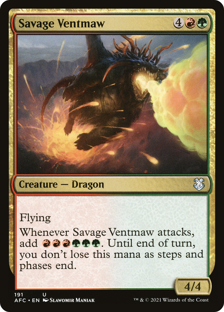 Savage Ventmaw [Dungeons & Dragons: Adventures in the Forgotten Realms Commander] | Grognard Games