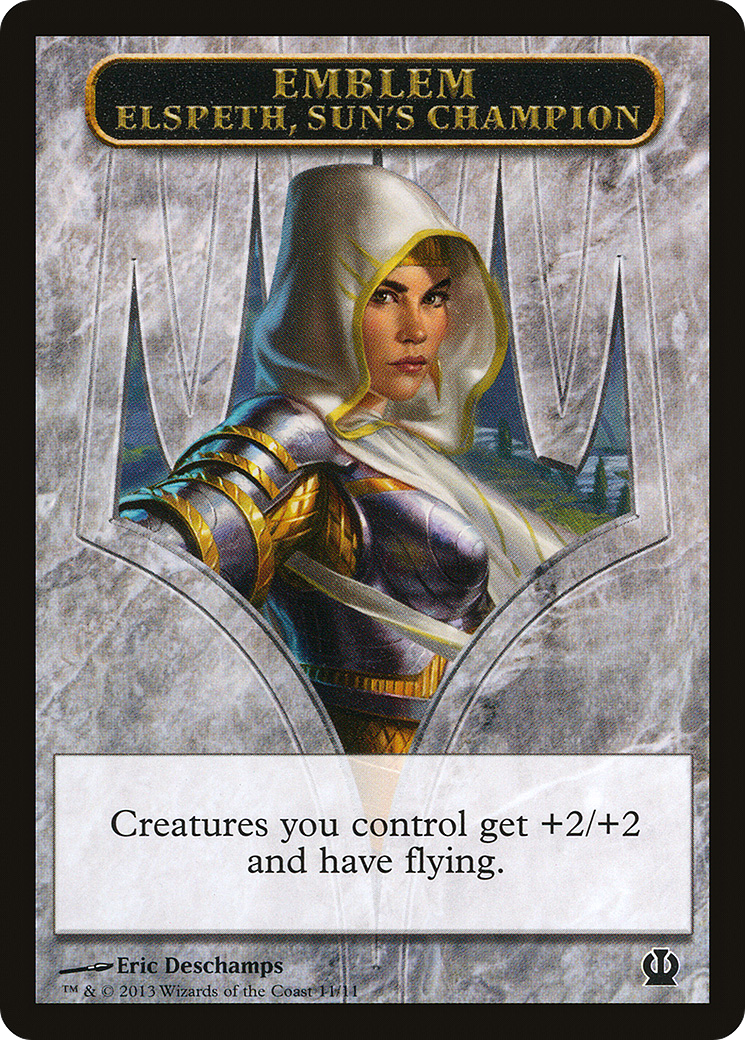 Elspeth, Sun's Champion Emblem [Theros Tokens] | Grognard Games