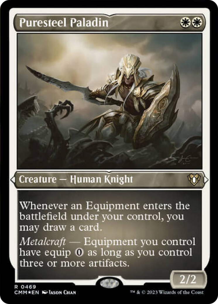 Puresteel Paladin (Foil Etched) [Commander Masters] | Grognard Games