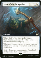 Staff of the Storyteller (Extended Art) [Phyrexia: All Will Be One Commander] | Grognard Games