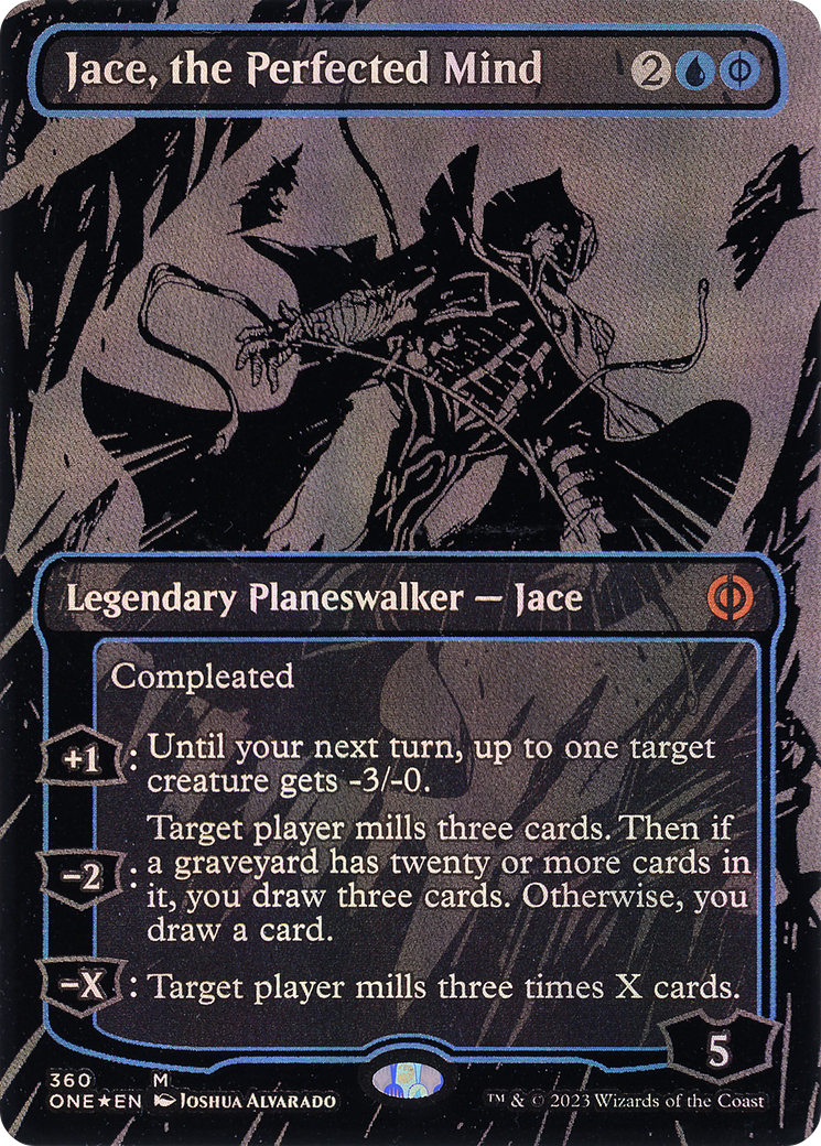Jace, the Perfected Mind (Oil Slick Raised Foil) [Phyrexia: All Will Be One] | Grognard Games