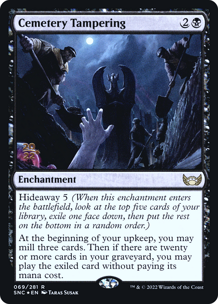 Cemetery Tampering [Streets of New Capenna Prerelease Promos] | Grognard Games