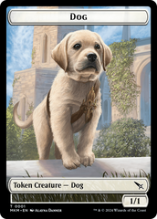 Detective // Dog Double-Sided Token [Murders at Karlov Manor Tokens] | Grognard Games