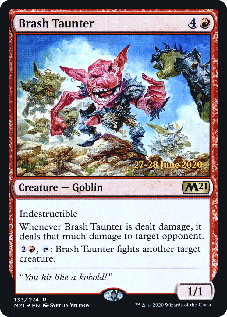 Brash Taunter  [Core Set 2021 Prerelease Promos] | Grognard Games