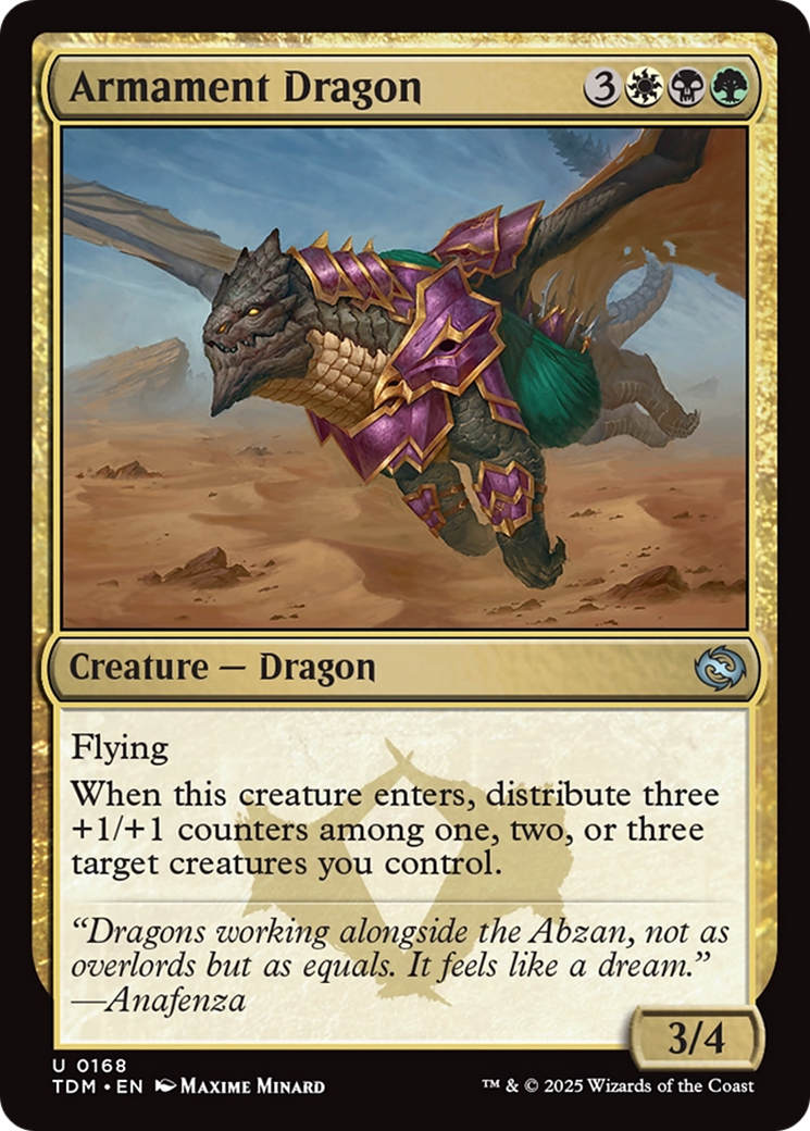 Armament Dragon [Tarkir: Dragonstorm] | Grognard Games