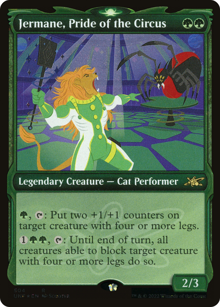 Jermane, Pride of the Circus (Showcase) (Galaxy Foil) [Unfinity] | Grognard Games