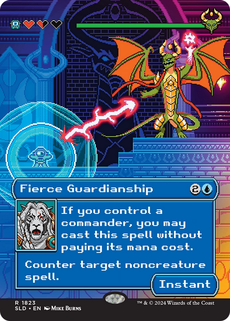 Fierce Guardianship (SLD-1823) - Secret Lair Drop (Borderless) Foil | Grognard Games