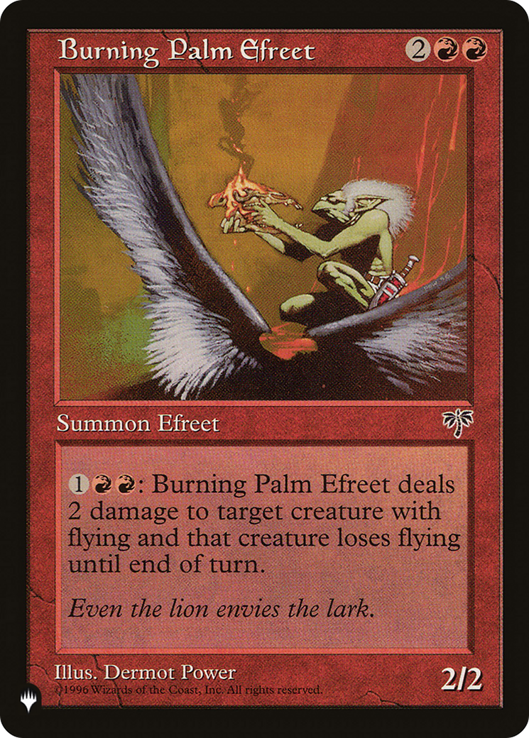 Burning Palm Efreet [The List] | Grognard Games