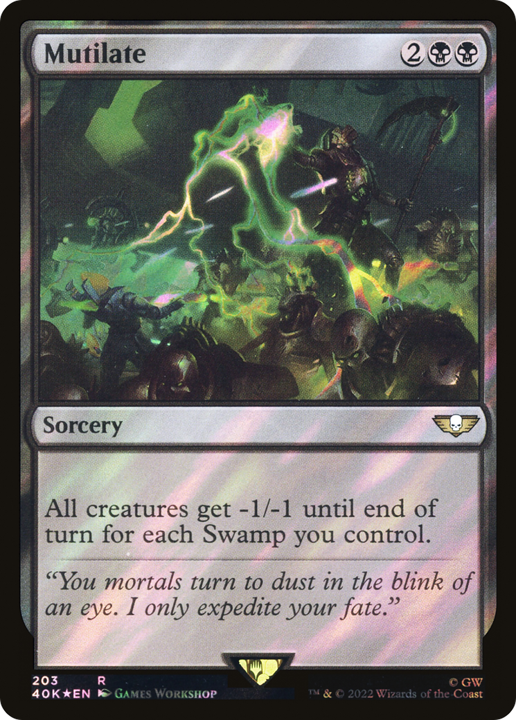 Mutilate (Surge Foil) [Universes Beyond: Warhammer 40,000] | Grognard Games