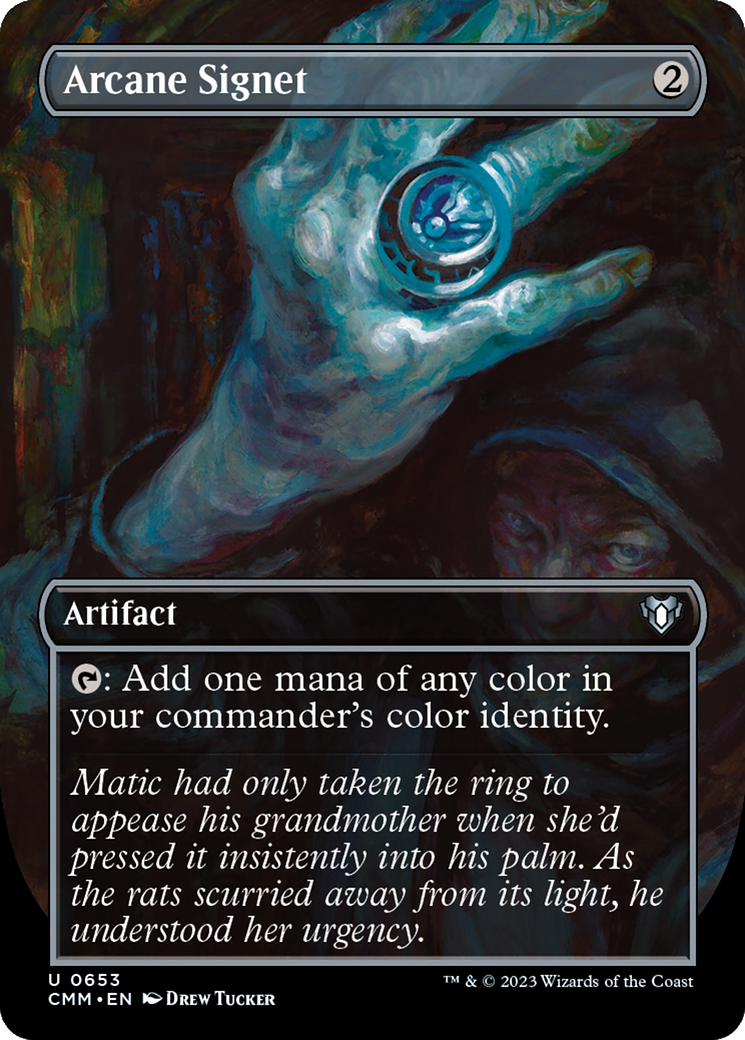 Arcane Signet (Borderless Alternate Art) [Commander Masters] | Grognard Games