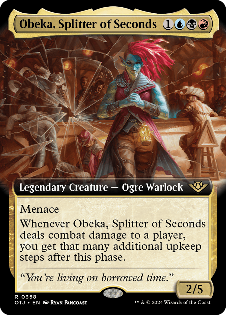 Obeka, Splitter of Seconds (Extended Art) [Outlaws of Thunder Junction] | Grognard Games