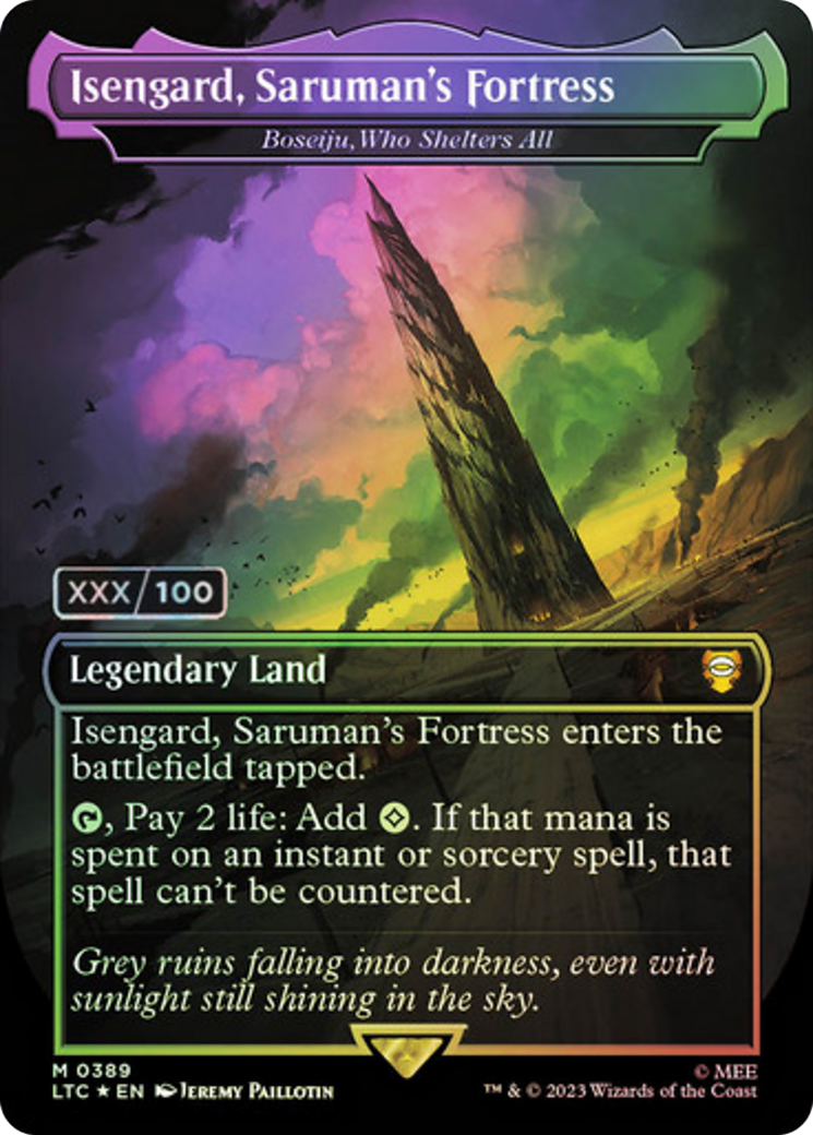 Isengard, Saruman's Fortress - Boseiju, Who Shelters All (Serialized) [The Lord of the Rings: Tales of Middle-Earth Commander] | Grognard Games