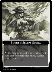 Bounty: Sleepy Sovka // Bounty Rules Double-Sided Token [Outlaws of Thunder Junction Commander Tokens] | Grognard Games