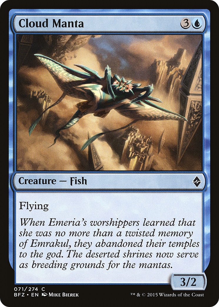 Cloud Manta [Battle for Zendikar] | Grognard Games