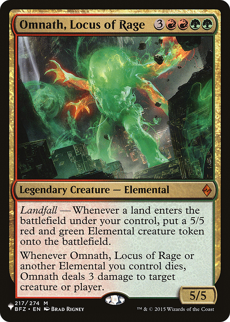 Omnath, Locus of Rage [The List] | Grognard Games