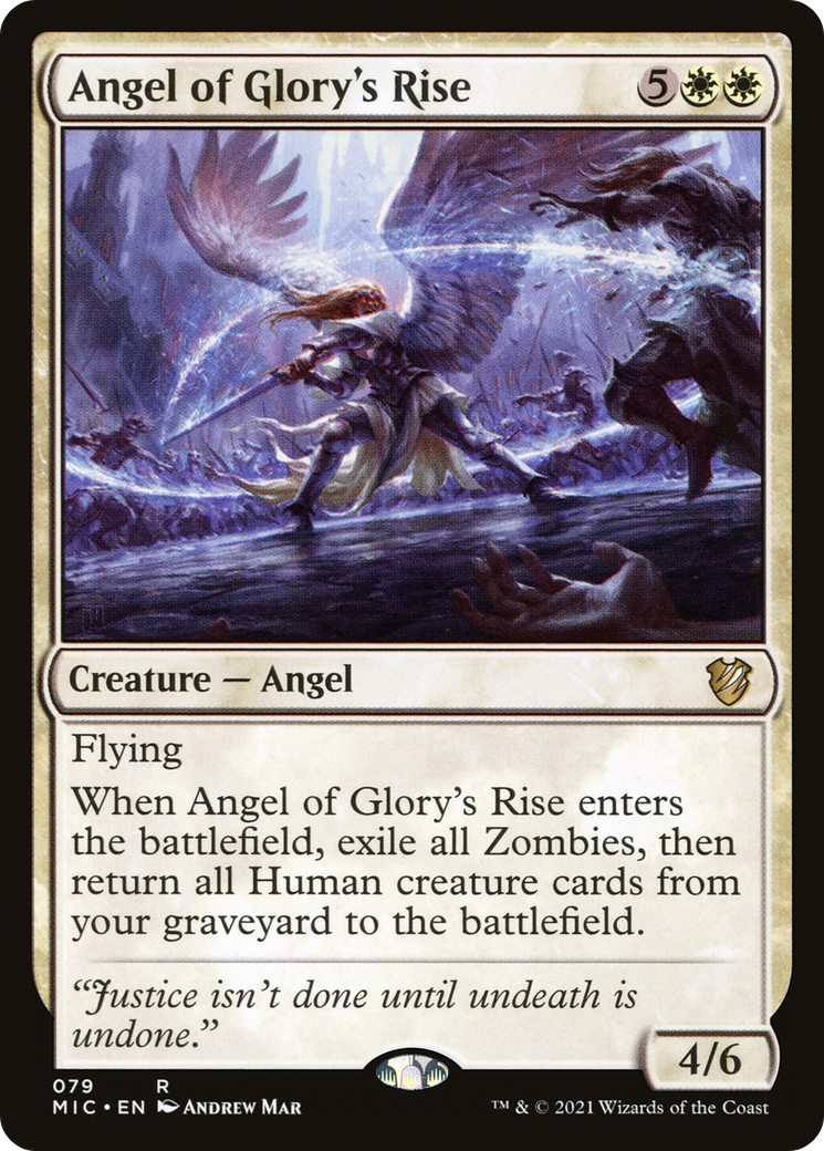 Angel of Glory's Rise [Innistrad: Midnight Hunt Commander] | Grognard Games