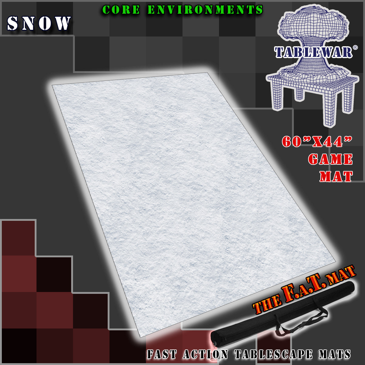 FAT MAT Snow 60x44 | Grognard Games