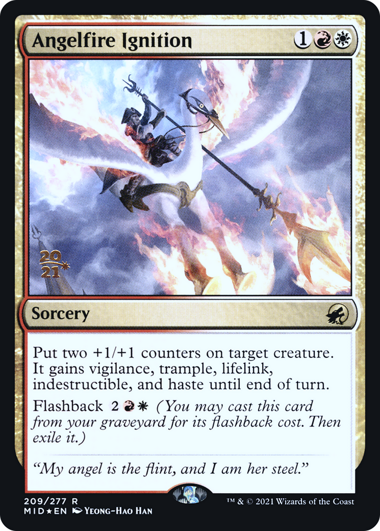 Angelfire Ignition [Innistrad: Midnight Hunt Prerelease Promos] | Grognard Games