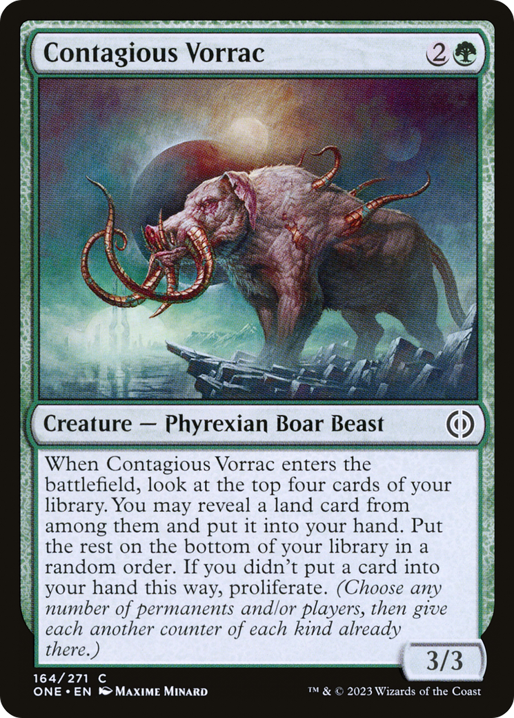 Contagious Vorrac [Phyrexia: All Will Be One] | Grognard Games