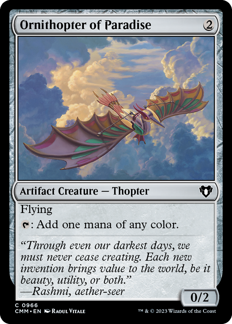 Ornithopter of Paradise [Commander Masters] | Grognard Games
